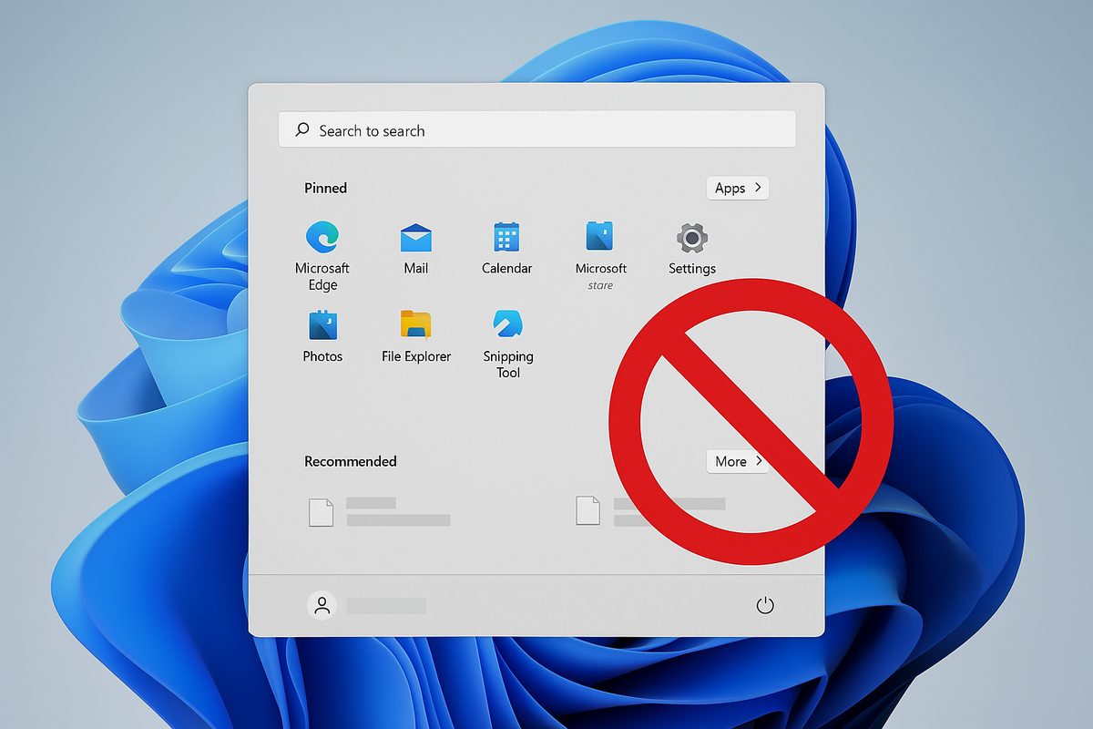删除 Windows 11 开始菜单上的推荐