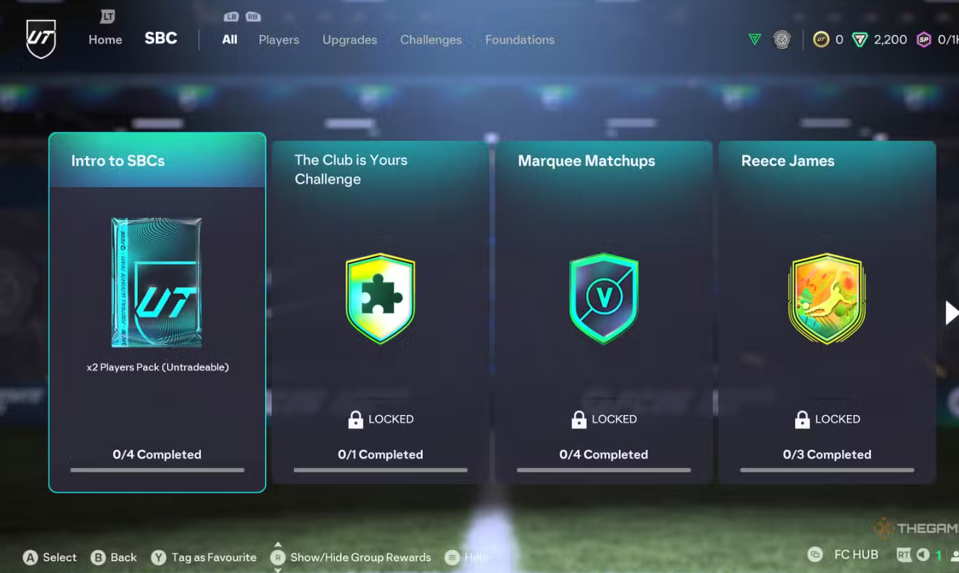 EA Sports FC 26 SBC 